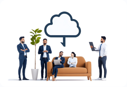 Operations team using a custom business application